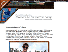Tablet Screenshot of paquettescamp.com